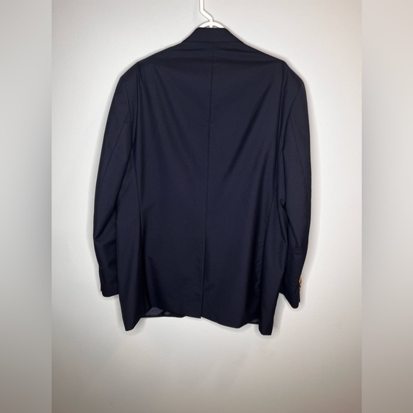 Chaps Ralph Lauren Men’s Suit Blazer Dress Coat Size 38 Black Two Buttons - Picture 6 of 6